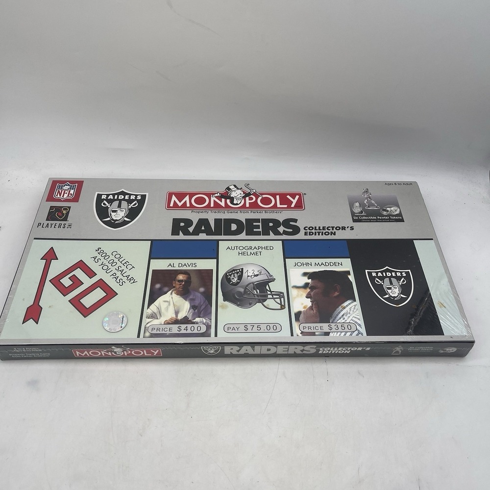 Monopoly Oakland Raiders Collector's Edition Brand New Sealed